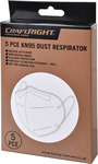 Craftright KN95 Respirator Disposable Mask - 5 Pack $4 + Delivery ($0 C&C/ in-Store) @ Bunnings