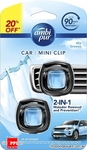 4x Twin Pack Ambi Pur Car Mini Clip Car Air Freshener 2ml $19.96 + Delivery @ Shopping Square