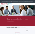 Free 12 Months Equifax Protect Subscription for Optus Data Breach Customers (Was $14.95 Per Month) @ Equifax