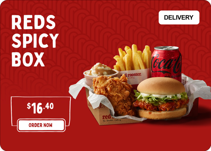 Free Reds Spicy Box (Worth $16.40) with Any Order over $25 + Free ...