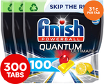 3x 100pk Finish Powerball Quantum Ultimate Dishwashing Tabs Lemon Sparkle $93 + $10.95 Shipping ($0 with OnePass) @ Catch