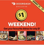$1 Selected Menu Items at Participating Stores: Pickup or + Delivery & Service Fees (2pm-5pm AEST Daily) @ DoorDash