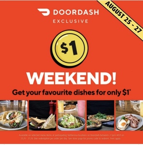 DoorDash - Ready, Set, Order: DoorDash and Australian Eateries Join Forces  to Bring You $1 Weekend Deals* You Can't Afford to Miss