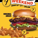 $1 Items: Angus Burger, 6pcs Chicken Nuggets, Waffle Fries 25-27/8 2-5pm Daily (Pickup/Delivery) @ Carl's Jr. via DoorDash