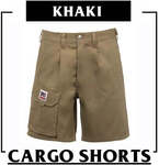 Workwear Khaki Cargo Shorts $9.95 + Delivery ($0 with $39 Order) @ South East Clearance Centre