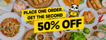 [NSW] 50% off Your Second Food Order ($25 Min Spend) + Delivery Fee (English Version App Only) @ Hungry Panda