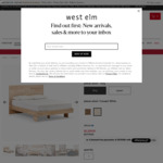 Anton Solid Wood Bed King $2239.20 + Shipping (Save $559.80) @ West Elm