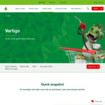 St George Vertigo Credit Card: 10% Back as Statement Credit for 6 Months ($400 Cap) at Selected Supermarkets, $55 Annual Fee