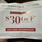$30 off $120 Spend @ Mosaic Brands Stores