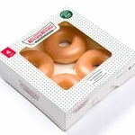 Free Krispy Kreme Original Glaze 4pk Window Box with Minimum $1 Purchase (+ Delivery & Service Fees) @ 7-Eleven via Menulog