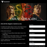 Win 1 of 2 House Of The Dragon Gift Packs Worth $485 from Roadshow Films