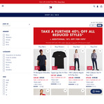 Extra 40% off Already Reduced Styles + Additional 10% off for VIP + $7.95 Delivery (Free over $100 Order) @ Tommy Hilfiger