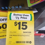 Felix Mobile $40 Unlimited Data Sim Card $15 @ Woolworths