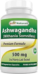 [Prime] Best Naturals Ashwagandha Capsules 500mg, 120 Count $10.29 Delivered @ Best-Naturals via Amazon AU