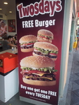 BOGOF Burgers at Hungry Jacks Every Tuesday