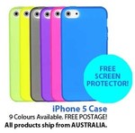 iPhone 5 Rubber Cases with Screen Protector for $1.49 with Free Shipping.