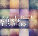 100 Colorful Grunge Textures from Florin Gorgan - Only $12!