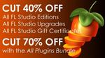 FL Studio 11 Music Production Software 40% to 70% off. Starting at around $60