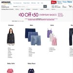 $10 off Everyday Basics When You Purchase $50 at Amazon.com