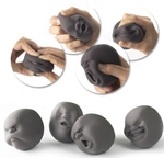 Novel Human Face Stress Reliever Ball Black US $3.99-Free Delivery @ Tmart
