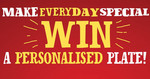 Win a Personalised Plate - 30 Given Away Per Day - Purchase 3 San Remo Products