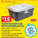 $15 Keter Heavy Duty 65L Storage Tub with Handles @ Masters Home Improvement - Instore Only