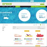 Crocs Australia Extra 20% off Buying 2 Pairs, 30% off 3+ Pairs Clearance Sale