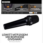 Win a Lewitt MTP250DM Dynamic Microphone from Mixdown