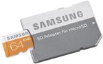 Samsung EVO 64GB MicroSD $25.95 (128GB $72) Delivered @ Shopping Express