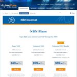 NBN 25/5 Unlimited Data for $69.99/Month + Free Connection & Free Modem (12 Month Contract) @ MyNetFone