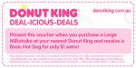 $1 Hot Dog with Purchase of Large Milkshake from Donut King