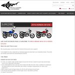 Win a 2016 Honda Cb125e + 6 Months Rego from Shark Motorcycle Leathers