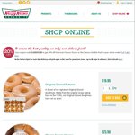 20% off American Classics Dozen (Now $21.60 Was $27) or The Classics Double Pack (Now $29.60 Was $37) @ Krispy Kreme Online