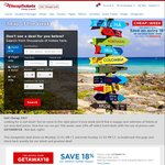 18% off Selected Hotels @ Cheap Tickets.com
