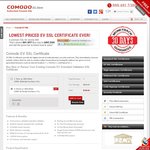 Comodo EV SSL Certificate 2 Years $84 USD (~$116.76 AUD)/Yr @ Comodo SSL Store