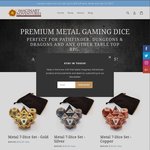 Metal Gaming Dice Sets up to $10 off @ ImaginaryAdventures.com.au