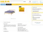 IKEA Double Bed Frame: $59