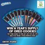 Win 1 of 9 Prizes of A Year's Supply of OREO Cookies Worth $104 from Mondelez [Purchase OREO]