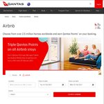 Triple Qantas Points on All Airbnb Stays