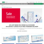 25% off Contact Lenses + Free Shipping @ Specsavers (Minimum Spend $119)
