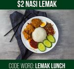 $2 Nasi Lemak Lunch at PappaRich Liverpool St and Broadway Stores with Code Word 25-27 Sep (1st 100 Per Day Per Store) [SYD]