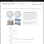 Win a Prize Pack Containing Towels, Cushions and a Tote Bag Worth $293 from Denai Kulcsar Interiors