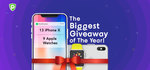 Win 1 of 13 iPhone X's or 1 of 9 Apple Watches from PureVPN