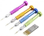 Precision Screwdriver with 5 Bits Repair Tool for Laptop iPhone - Random Color $0.99 USD ~ $1.27 AUD Shipped @ ZAPALS