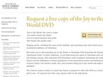 Free Christmas DVD - Joy to the World