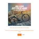 Win a Reid City Pulse eBike Worth $1,499 from Reid Cycles