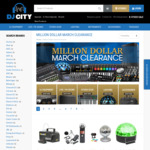 DJ City up to 75% off 350 Items (Most Are 10-20%) Million Dollar March Clearance