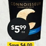 [QLD] Connoisseur Ice Cream Varieties 1L $5.99 @ Drakes