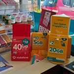 Vodafone $40 Prepaid Combo Plus Starter Pack with 40GB - $10 @ Caltex