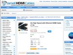 2m HDMI High Speed with Ethernet Cable v1.4a for $5.00 with Free Shipping - JamellCables.com.au